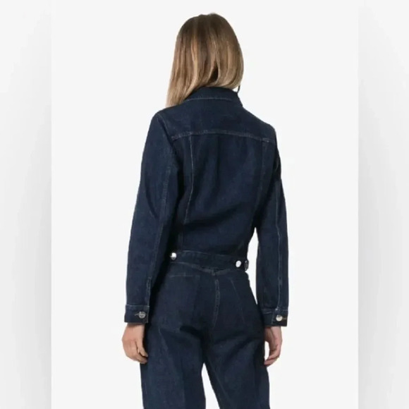 Goldsign The Pleat Cropped Denim Jacket size medium - Picture 15 of 15